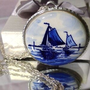 DELFT Reversible Unique Stunning Piece of Delft A Real Rarity....